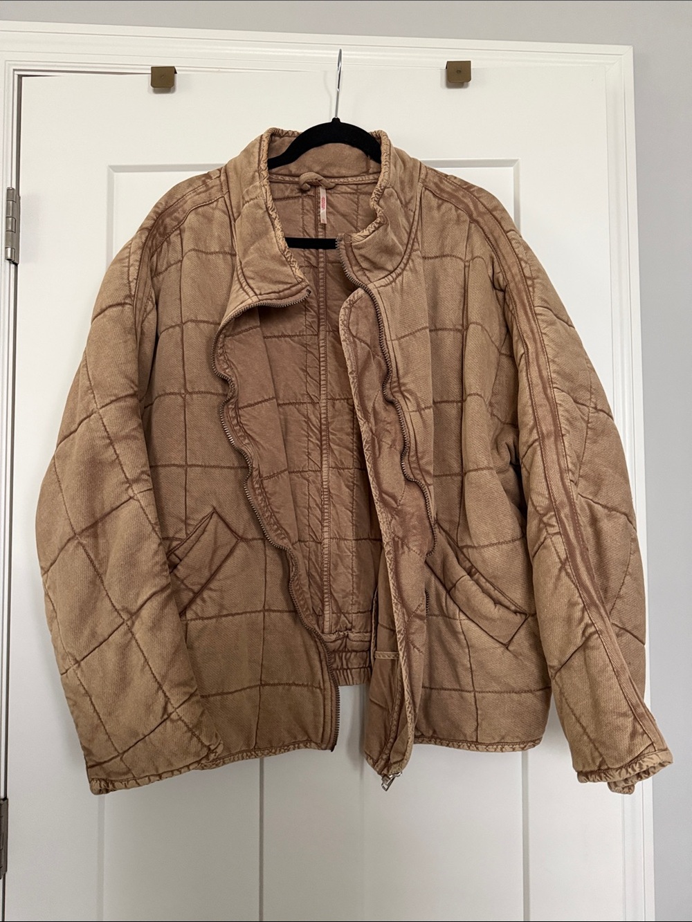 Free People Quilted Tan Jacket - Picture 4 of 4